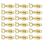 Magnetic Clasps for Necklaces Strong Magnetic Necklace Clasps and Closures, 14K Gold and Silver Bracelet Converter for Women - color: 18Pcs Gold