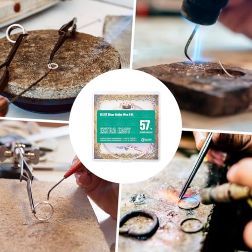 Silver Solder Wire Extra Easy Silver Solder 26 Gauge For Jewelry Repair Silver Repair 5 FT - color: Extra Easy Solder, size: 26 Gauge 5 Ft