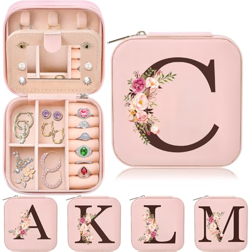 Preppy Travel Easter Basket Stuffers for Teen Girls, Travel Jewelry Box Personalized Birthday Gifts for Women, Fashion Travel Essentials Trendy Stuff - style: C