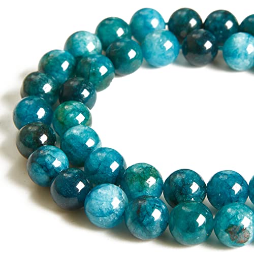 35pcs 10mm Apatite Beads Natural Gemstone Beads Round Loose Beads for Jewelry Making - color: Apatite, size: 10mm