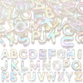 52Pcs A to Z Large Acrylic Letter Beads Rainbow Alphabet Bead with Large Hole Iridescent Opaque Clear AB Initial Alphabet Shaped Loose Spacer for Jewelry Making Keychains Charm Phone Chains - style: Style 4