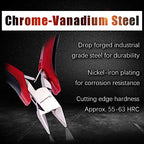 SPEEDWOX Diagonal Cutting Pliers Side Nippers 4 Inches Micro Wire Cutters Precision Plastic Nippers with Spring Mini Side Cutting Angled Head Fine Plier Professional Jewelry Making Tool - style: Triangular Head Diagonal Pliers