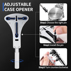 XOOL 210 PCS Watch Repair Kits, Including Watch Battery Change Kit, Watch Case Opener, Link Remover, Spring Bar Tools, Screwdrivers, and Portable Carrying Case with Instruction Manual - color: 210pcs BLUE