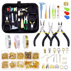 Glarks 951Pcs Making Supplies Kit with Jewelry Tools, Includes Pliers, Jewelry Wires, Jewelry Findings for Jewelry Making and Repair - size: 950pcs