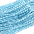 2x4MM 150PCS Aquamarine Jade Tube Cylinder Rondelle Abacus Disk Spacer Loose Beads for Jewelry Making - color: Aquamarine Jade, size: 2x4mm cylindrical