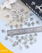 JIALEEY 50PCS Dragon Charm Flying Courage Pendant for DIY Jewelry Making Necklace Bracelet Accessaries, Antique Silver 21x16mm