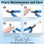 6 PcsJewelry Pliers Set, Include Needle Round Bent Nose Zipper Wire Cutter Looper Jewelry Pliersset, Wire Wrapping Tools for Jewelry Making Repair DIY Arts and Crafting, Jewelers Pliers Set - style: 6pcs-Mixed Color