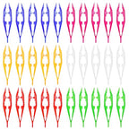 ZIQON 30PCS Plastic Tweezers Beads Tweezers for Dried Flowers Handmade Bead Tweezer Plastic Forceps Craft Tweezer for DIY Bead Jewelry Making Beading Project (30)