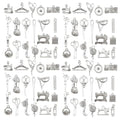 WOCRAFT 60pcs Antique Silver Sewings Bracelet Charms for Jewelry Making Sets DIY Necklace Bracelet Keychain Crafting Charms Kit Craft Supplies (SN911) - color: Antique Silver, size: Sewings Charms
