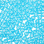 BEEFLYING 1480Pcs Transparent Acrylic Alphabet Beads Flat Round Disc Coin A-Z White Letter Beads Clear Spacer Beads Charms for DIY Friendship Boho Bracelet Souvenir Jewelry Crafts Making (Sky Blue) - color: Deep Sky Blue