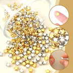 Augshy 700Pcs Star Spacer Beads - 6mm Silver & Gold for Crafts, Jewelry Making, Birthday Party, Friendship & Hair Beads - style: Gold Silver Star Style