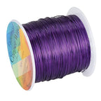 203 Feet Tarnish Resistant Copper Wires 24 Gauge/0.5mm Jewelry Craft Wires Beading Wire for Jewelry Making, Wire Wrapping and Crafting (Purple) - color: Purple, size: 24 Gauge