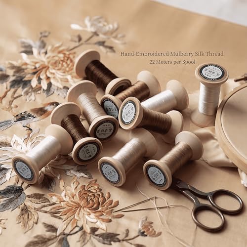 Natural 100% Mulberry Handmade Embroidery Silk Thread Silk Floss (24) - color: 24