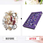 Siveit Jewelry Tray Organizer Box 48 Grid Jewelry Display Organizer Box with Transparent Lid Rings Earrings Necklaces Pendants Display Box Suitable for Women and Girls (48 Grid, Purple) - color: Purple