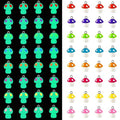 Augshy Mushroom Charms, 64 Pcs Mushroom Resin Charm Beads Ornament Glow in The Dark Pendant for DIY Bracelet Necklace Jewelry Making - style: Mushroom Style