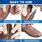 Meuvcol Shoe Glue,100g Super Glue for Shoe Heavy Duty, Clear Shoe Glue Sole Repair Kit, Waterproof Sneaker Glue for Rubber Soles, Boot, Leather, Heels, Tennis, Strong Boot Fix Glue, Insole Adhesive - size: 100g, style: Shoe Glue