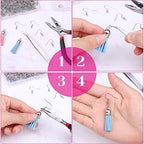 Cridoz Earring Hooks for Jewelry Making Supplies, 240pcs Hypoallergenic Stainless Steel Fish Hooks Kit With 240pcs Earring Backs - color: Silver
