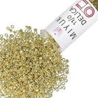 Miyuki Delica Seed Beads – Size 11/0 (1.6 mm), DB0412, Galvanized Yellow Dyed, 7.2 g, Approx. 1440 Beads, Made in Japan - color: DB0412 - Galvanized Yellow Dyed
