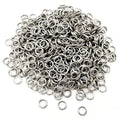 600 Pcs Jump Rings,304 Stainless Steel O Ring,8MM Open/Close Jump Rings,Loop Contactors for Jewelry Making,DIY Crafts, Industrial Repair 1MM Thickness (18 Gauge) - size: 8MM
