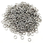 600 Pcs Jump Rings,304 Stainless Steel O Ring,8MM Open/Close Jump Rings,Loop Contactors for Jewelry Making,DIY Crafts, Industrial Repair 1MM Thickness (18 Gauge) - size: 8MM