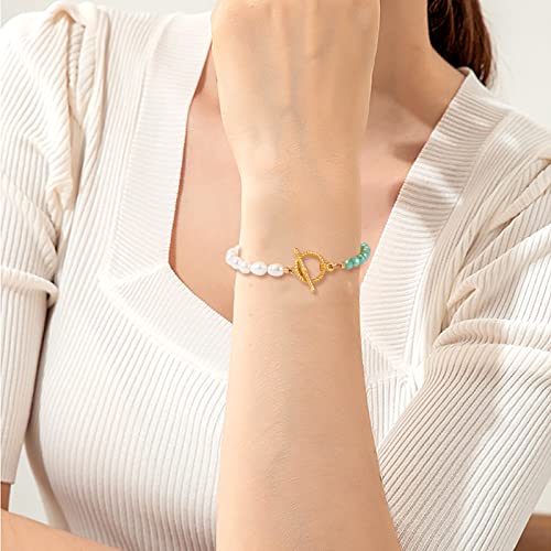 Pandahall 10 Sets Tibetan Alloy Toggle Clasps Round Toggle Clasps Connectors Bracelet Jewelry Clasp Connectors for Necklace Bracelet Jewelry Making (Light Gold)