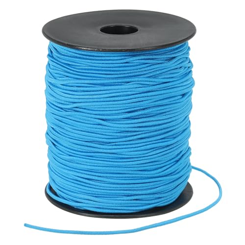 PATIKIL Stretchy String for Bracelets 109 Yards / 100m, 1.5mm Elastic Cord for Jewelry Making, Necklaces, Beading and Crafts DIY, Blue - color: Blue