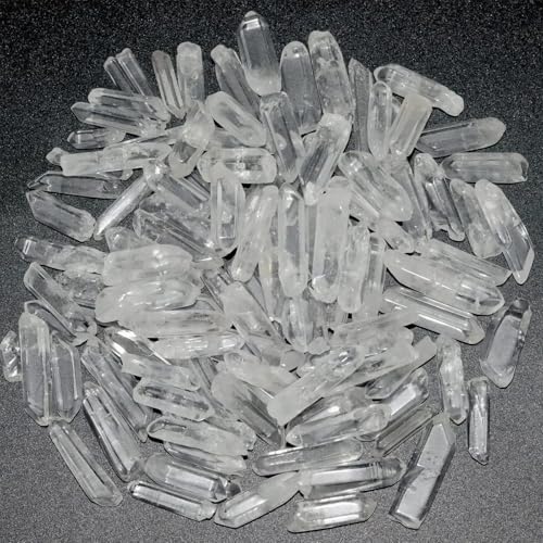 YATOJUZI 2LB Clear Quartz Crystal Points Bulk Natural Irregular Polished Stones Wands Gemstones Wholesale Reiki Energy Balancing Crystals Stone for DIY Handmade Meditation Divination 0.39"-1.18" - color: 0.39"-1.18”, size: 2 Pound