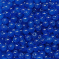 200PCS Glass Beads 8mm Glass Beads for Bracelets Necklaces Jewelry Making DIY Crafts (Dark Blue) - color: 5Dark Blue