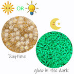 DAHI 1000PCS Letter Beads Glow in The Dark Alphabet Beads, Acrylic Round Letter Bead (A-Z) for DIY Bracelet, Necklace, Jewelry Making Supplies (Glow Gold) - color: glow gold