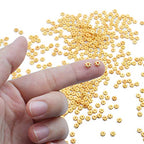 BronaGrand 500pcs Metal Daisy Spacer Beads 4mm for DIY Jewelry Making (Gold) - color: Gold