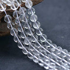 Natural Stone Beads 100pcs 8mm White Clear Crystal Quartz Round Stone Beading Loose Gemstone Hole 1mm DIY Smooth Beads for Bracelet Necklace Earrings Jewelry Making (Clear Crystal Quartz White, 8mm) - color: Clear Crystal Quartz White, size: 8mm