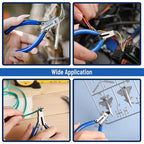 Mr. Pen 5 Inch 5 Pack Wire Cutters - Diagonal, Flush, Side, Nippers, Cutting Pliers - color: Blue, size: 5 inch, 5 Pack