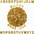 Looconi 400pcs Gold Letter Beads Pendant,A-Z,3D Loose Beads,Plastic Initial Charms for Jewelry Making,Key Chains,Crafts - color: PendantGold