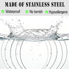 stino 20 Pack (5 Styles) No Tarnish Stainless Steel Chains for Jewelry Making, Mixed Styles, Bulk Necklace Chains, Satellite, Paper Clip, Lip, Rolo, Cable (Silver (17 inch)) - color: Silver (17 inch)
