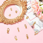 Gelirda 11Pcs Mixed Styles S Hook Ring Toggle Clasps Stainless Steel End Clasps Connectors for Jewelry Making Bracelet Necklace