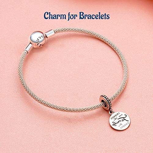 S925 Bead Dangle Charms for Bracelets Necklaces, Compatible with Pandora - style: Friendship Charms