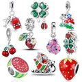 10 Pack Silver Charms,CZ Pendant Charms for Bracelets and Necklaces, DIY Jewelry Accessories,Jewelry Charm Set for Women Wife Gift.Birthday Gift - style: set50