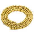 AD Beads Natural Hematite Gemstone Faceted Square Cube Loose Beads 16" 2x2mm 4x4mm (2x2mm, Metallic Gold) - color: Metallic Gold, size: 2x2mm