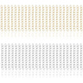 100 Pcs Extender Chain for Jewelry Making, Silver and Gold Extension Tails for Necklace, Necklace Extender, 5 Cm Removable Chain Extenders for Bracelets, Anklets