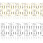100 Pcs Extender Chain for Jewelry Making, Silver and Gold Extension Tails for Necklace, Necklace Extender, 5 Cm Removable Chain Extenders for Bracelets, Anklets