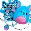 Original Squishmallows Boyle The Bat Bracelet Kit, Makes 3 Accessories, Fun Beads and Charms, Bonus Keychain, Friendship Jewelry Making Set, Gifts for Girls, Craft Kits, Arts and Crafts for Kids - style: Boyle the Bat