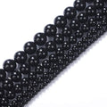 Natural Stone Beads 3mm Black Onyx Agate Gemstone Round Loose Beads Crystal Energy Stone Healing Power for Jewelry Making DIY,1 Strand 15" - color: Black Onyx, size: 3MM