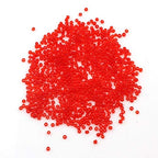 Perlin Glass Seed Beads 2mm 11/0 Round Mini Small Pony Beads 6500pcs for Making Earrings Bracelets Pendants Waist Jewelry DIY Handmade Transparent Color Kit (Red) - color: Red