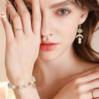 Brass 18k Gold Plated Charms Brass Pave Cubic Zirconia Charms Real 18k Gold Plated Charm Assorted Crystal Sun Star Moon Charm for Bracelet Earring Jewelry Making - size: 15mm