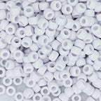 MIIIM 1200PCS 6x9mm Pony Beads Bulk, White Pony Beads for Bracelets Making Kit, Kandi, Hair Braids Crafts for Jewelry Making (White) - color: Z1-White