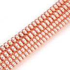 100pcs Adabele Grade A Natural Hematite Rose Gold Plated Healing Gemstone 6mm x 4mm Round Rondelle Loose Beads Gem Stone Spacer for DIY Craft Jewelry Making GFC8-4 - color: Rose Gold Plated Hematite, size: 6x4mm (100pcs/1 Strand)