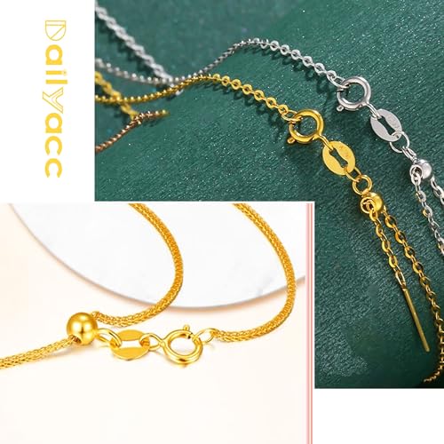 Spring Clasps Sterling Silver with Open Jump Rings Gold Necklace Clasps and Closures for Jewelry Making,Made in Italy - color: 6gold, size: 0.24inch