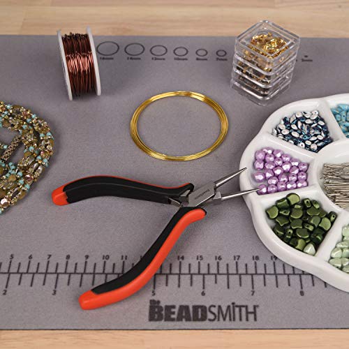 The Beadsmith Round Nose Pliers – Fine Tips – 5 inches (127mm) – Ergonomic Handle with Double Leaf Springs – Jewelry Making Tool for Creating Bracelets, Earrings and Necklaces - size: Round Nose - 5"