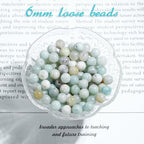 6mm Natural Gemstone Round Amazonite Loose Beads for Jewelry Making Bracelets Necklace Earrings Art Craft (60-62pcs/strand) - color: Amazonite, size: 6mm (15"/Strand)