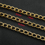UMAOKANG 6.6 Feet Gold Plated Chain for Jewelry Making Stainless Steel Twist Cable Jewelry Chain Roll with Jewelry Supplies Findings - color: Cable (Gold)